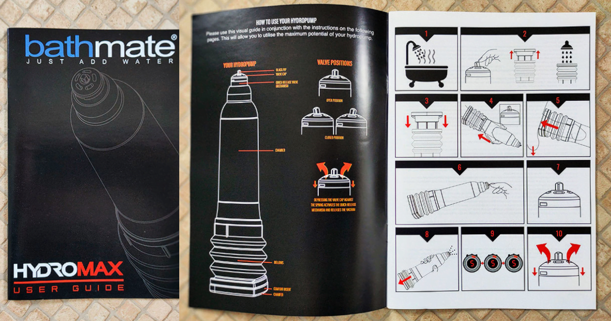 bathmate hydromax instructions