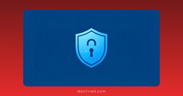 A blue shield with an unlocked padlock icon in the center, symbolizing the ethics of AI in sexual health, is displayed on a dark blue background with a red border.